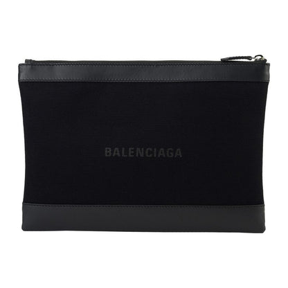 Balenciaga Clutch Bag Navy Clip Black