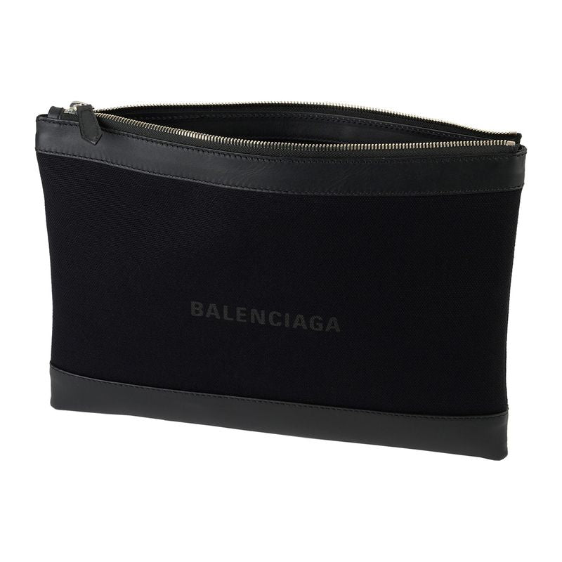 Balenciaga Clutch Bag Navy Clip Black