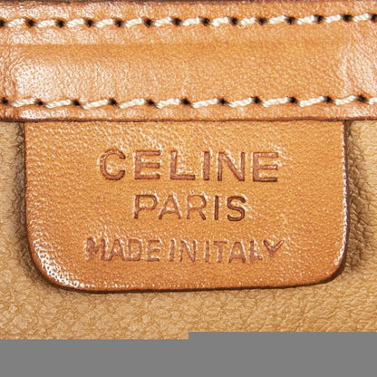 Celine Vintage Dome Top Handle Brown Macadam PVC Canvas AB