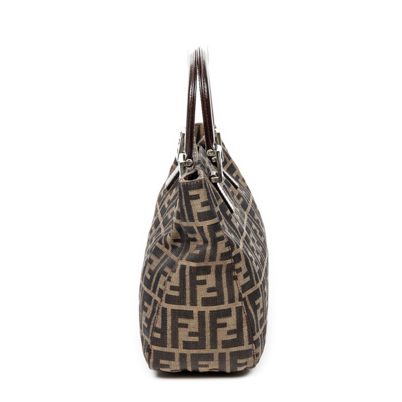 Fendi Small Craft Tote Brown Zucca Canvas A