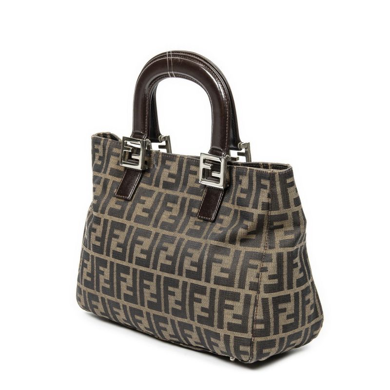 Fendi Small Craft Tote Brown Zucca Canvas A