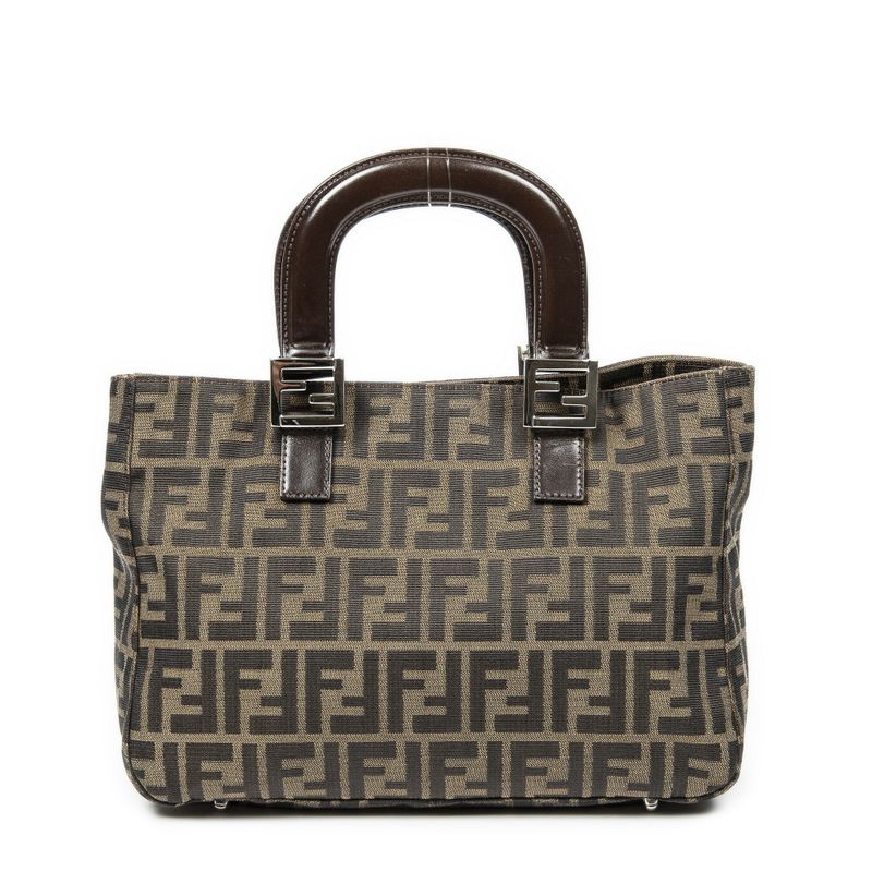 Fendi Small Craft Tote Brown Zucca Canvas A