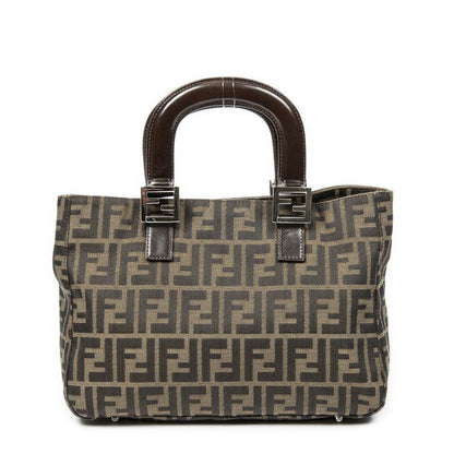 Fendi Small Craft Tote Brown Zucca Canvas A