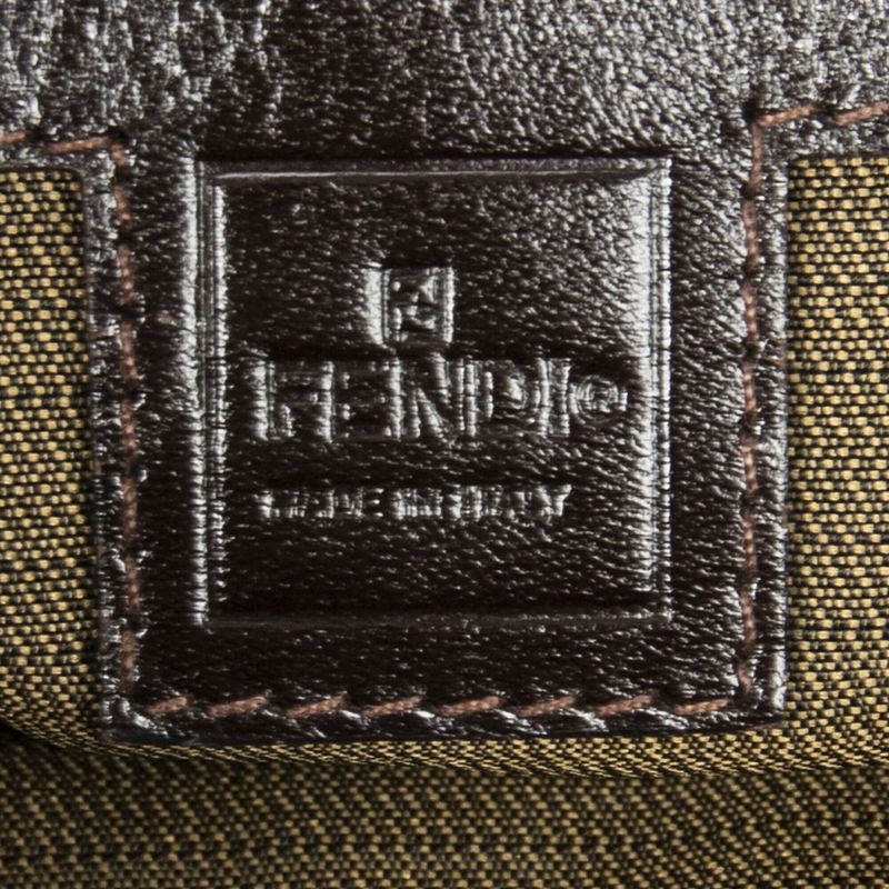 Fendi Small Craft Tote Brown Zucca Canvas A