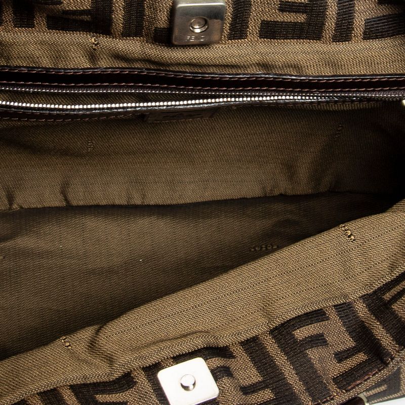 Fendi Small Craft Tote Brown Zucca Canvas A