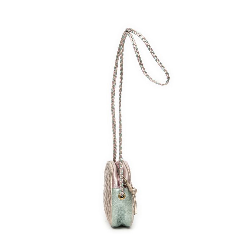 Gucci Trapunta Camera Crossbody Pink And Teal Matelasse Calfskin A