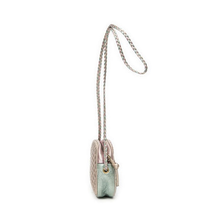 Gucci Trapunta Camera Crossbody Pink And Teal Matelasse Calfskin A