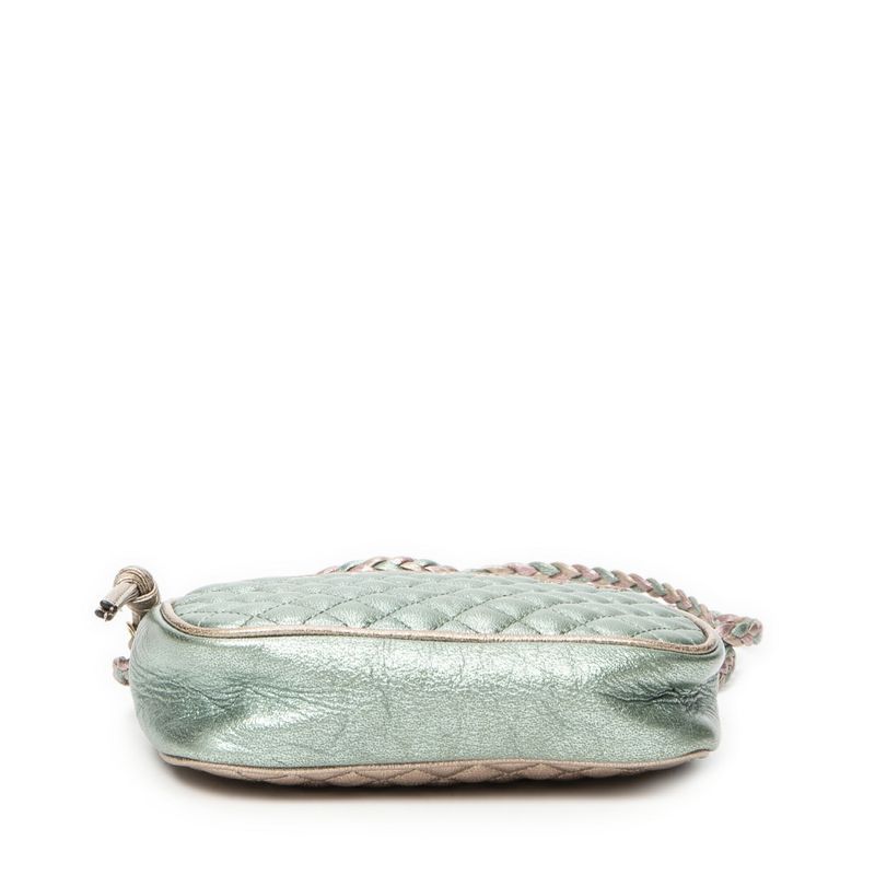 Gucci Trapunta Camera Crossbody Pink And Teal Matelasse Calfskin A