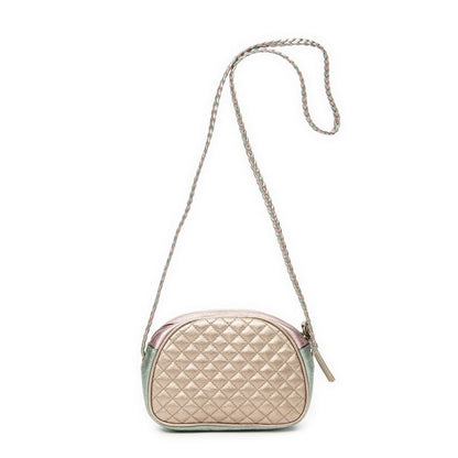 Gucci Trapunta Camera Crossbody Pink And Teal Matelasse Calfskin A