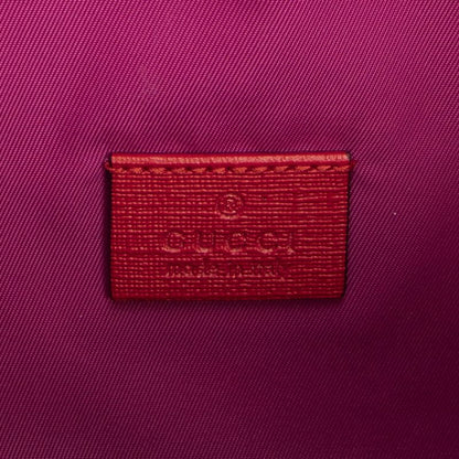 Gucci Drawstring Backpack Beige/red Print Supreme PVC Canvas A