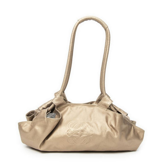 Loewe Large Air Brisa Hobo Gold Calfskin Leather AB