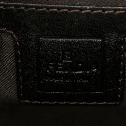 Fendiff Tote Brown/black Zucca Canvas A