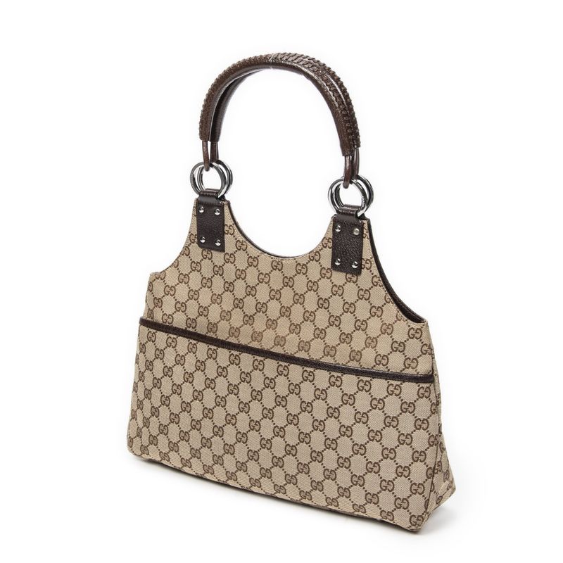 Gucci Medium Boy Brown/beige GG Canvas A