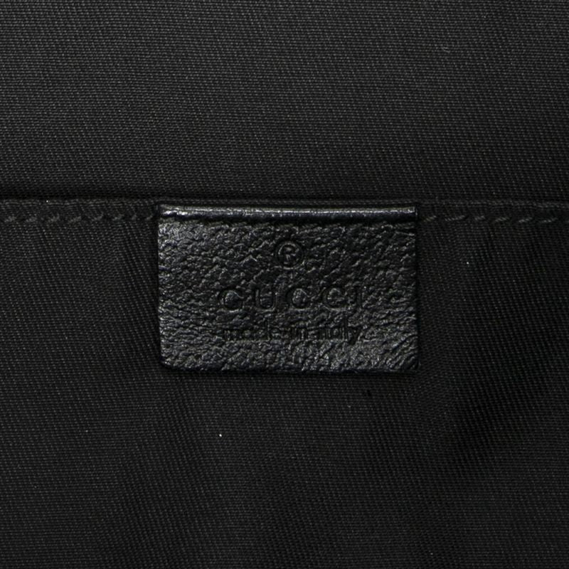 Gucci Web Open Shopper Black GG Canvas A