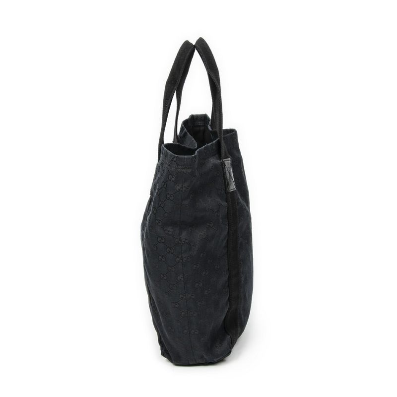 Gucci Web Open Shopper Black GG Canvas A