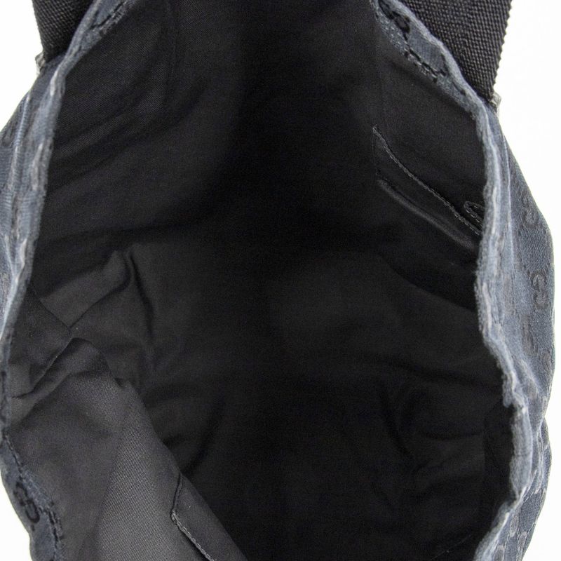 Gucci Web Open Shopper Black GG Canvas A