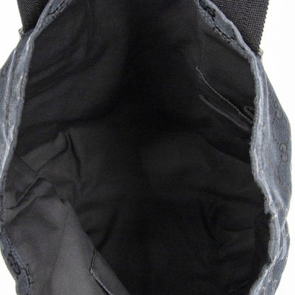 Gucci Web Open Shopper Black GG Canvas A