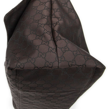 Gucci Large Flap Messenger Brown GG Nylon Canvas AB