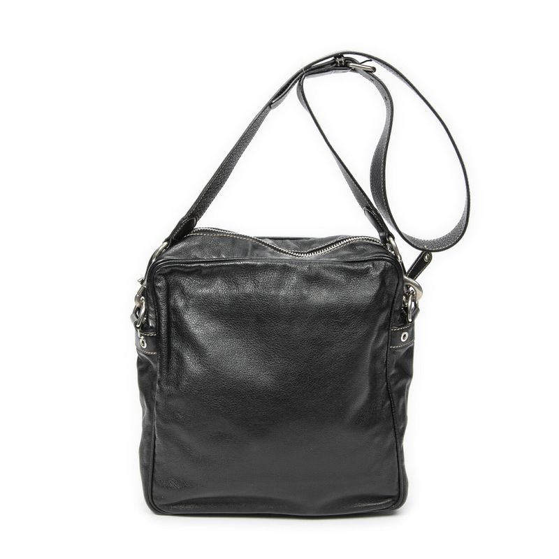 Gucci Cube Messenger Black Calfskin Leather A