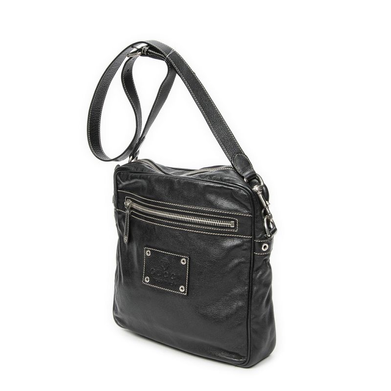 Gucci Cube Messenger Black Calfskin Leather A