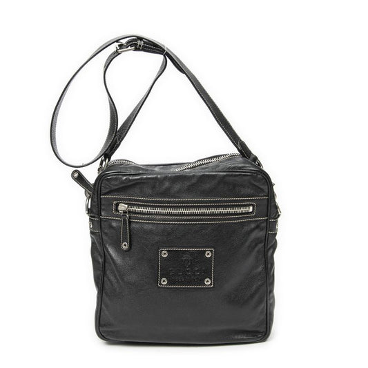 Gucci Cube Messenger Black Calfskin Leather A