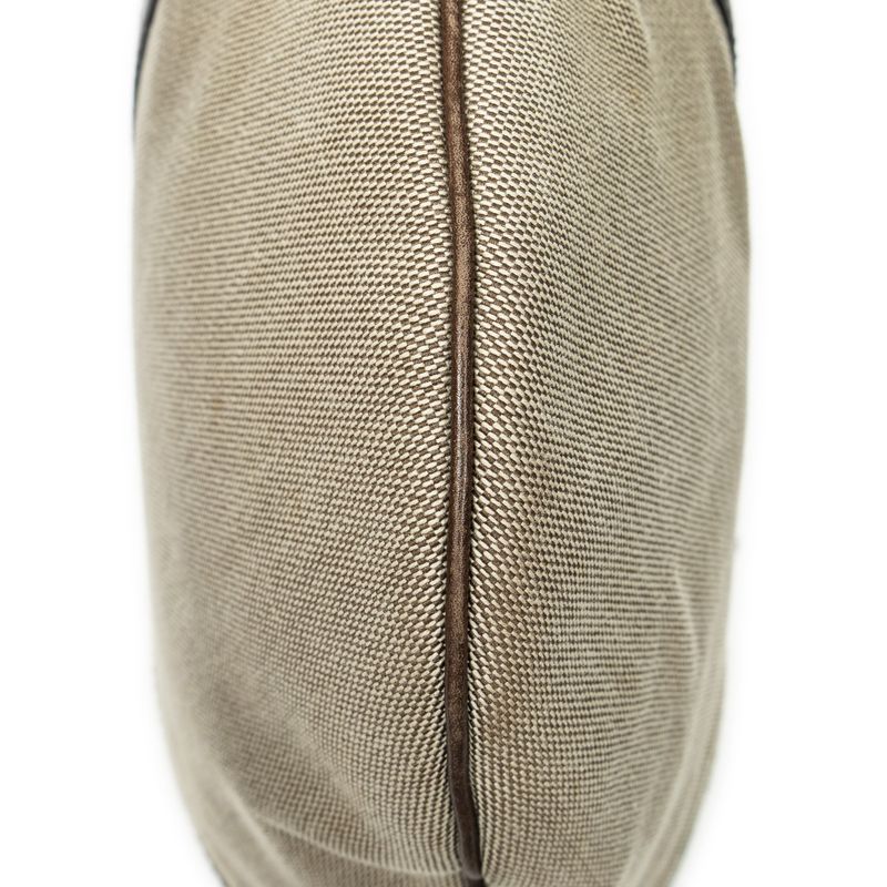 Gucci Web Rains Hobo Beige/dark Brown Canvas AB