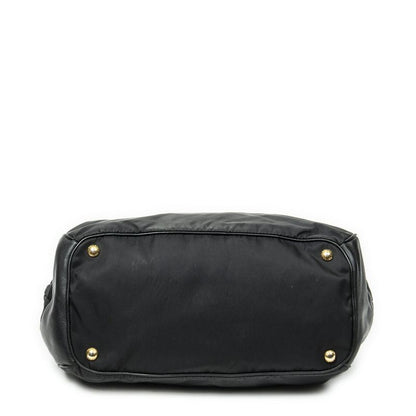 Prada Open Tote Black Nylon Canvas A