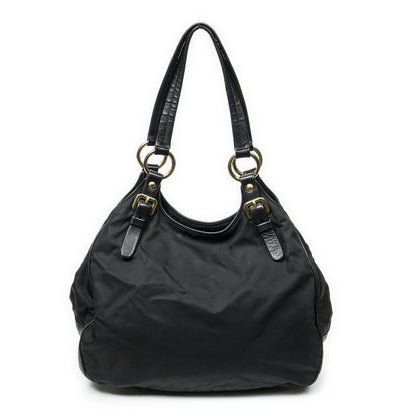 Prada Open Tote Black Nylon Canvas A