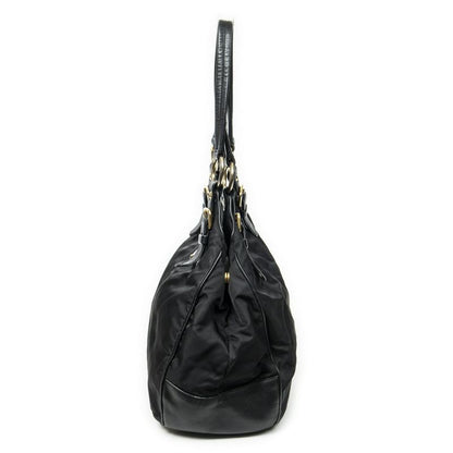 Prada Open Tote Black Nylon Canvas A