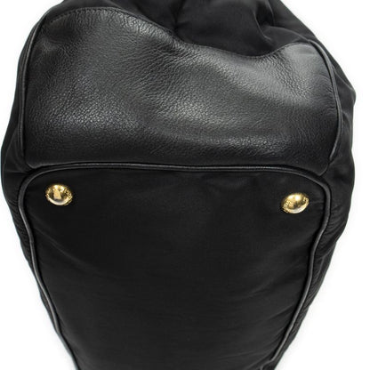 Prada Open Tote Black Nylon Canvas A