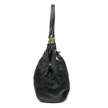 Prada Open Tote Black Nylon Canvas A