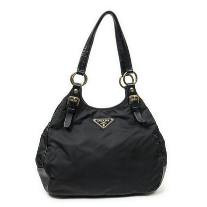 Prada Open Tote Black Nylon Canvas A