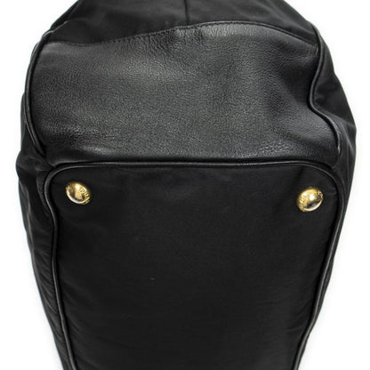 Prada Open Tote Black Nylon Canvas A