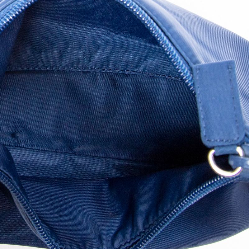 Prada Vintage Mini Zip Hobo Royal Blue Nylon Canvas A