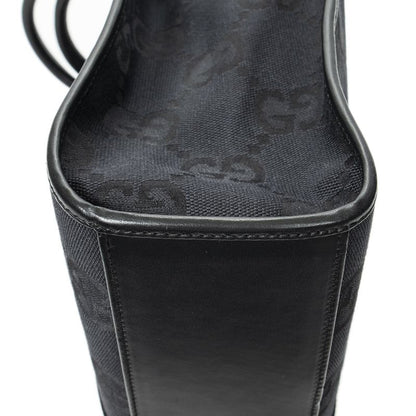 Gucci Balduto Tall Tote Black Jumbo GG Canvas A