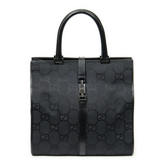 Gucci Balduto Tall Tote Black Jumbo GG Canvas A