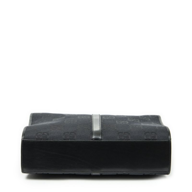 Gucci Balduto Tall Tote Black Jumbo GG Canvas A