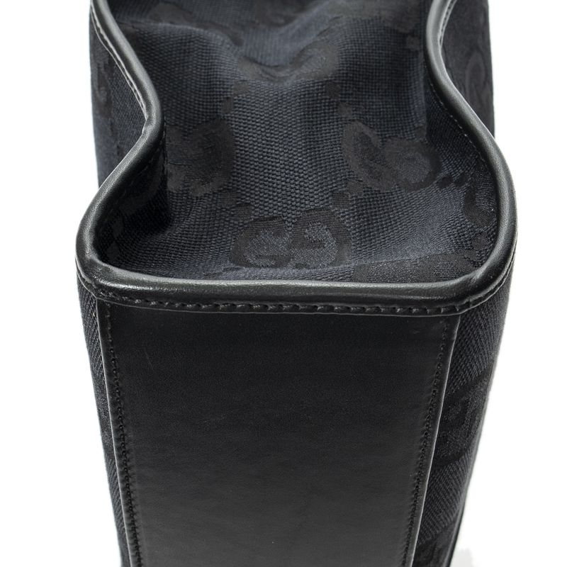 Gucci Balduto Tall Tote Black Jumbo GG Canvas A