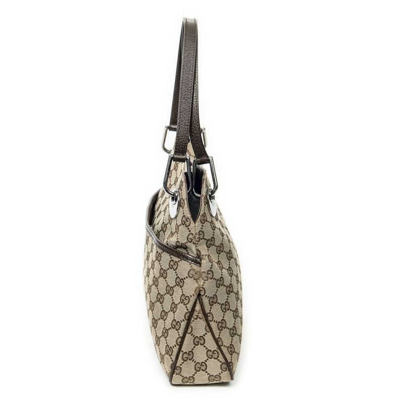 Gucci Medium Eclipse Tote Beige/dark Brown GG Canvas A