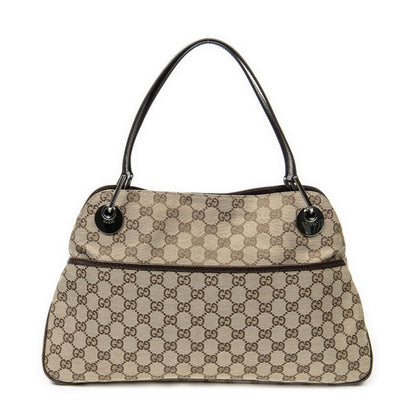 Gucci Medium Eclipse Tote Beige/dark Brown GG Canvas A