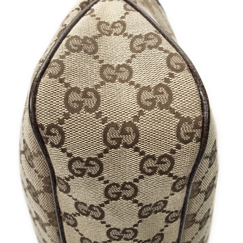 Gucci Medium Eclipse Tote Beige/dark Brown GG Canvas A