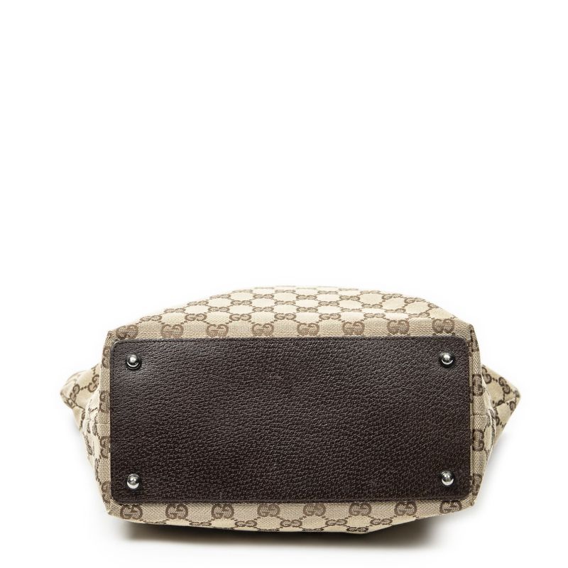 Gucci Eclipse Tall Tote Beige/dark Brown GG Canvas AB