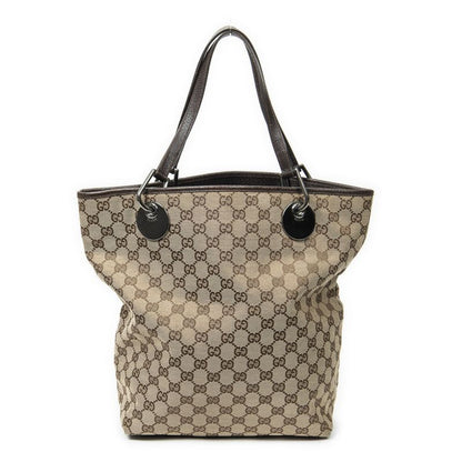 Gucci Eclipse Tall Tote Beige/dark Brown GG Canvas AB