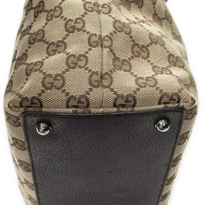 Gucci Eclipse Tall Tote Beige/dark Brown GG Canvas AB