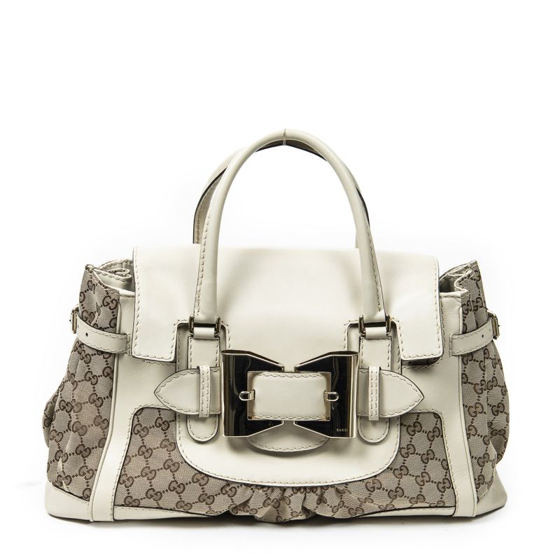Gucci Large Open Tote Beige/ivory GG Canvas A