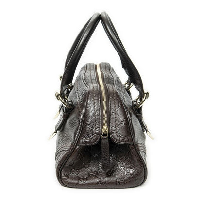 Gucci Mini Bowler Bag Dark Brown Guccissima A