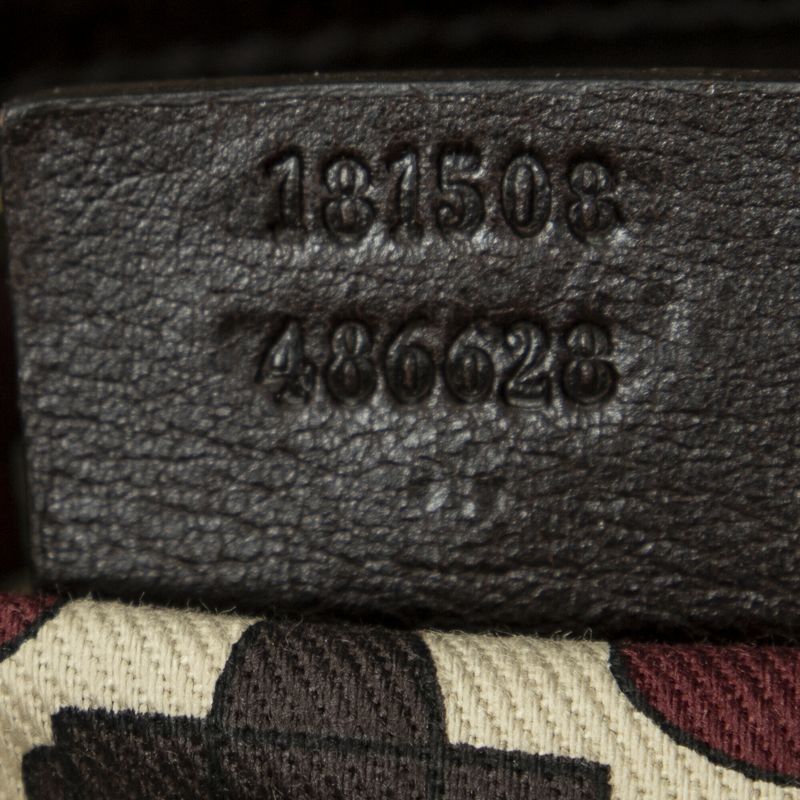 Gucci Mini Bowler Bag Dark Brown Guccissima A