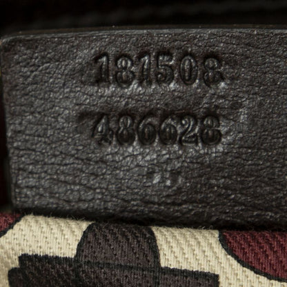 Gucci Mini Bowler Bag Dark Brown Guccissima A