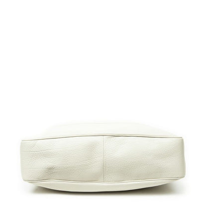 Gucci Medium Diana Bamboo Hobo Ivory Grained Calfskin Leather A