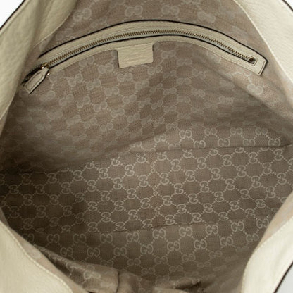 Gucci Medium Diana Bamboo Hobo Ivory Grained Calfskin Leather A